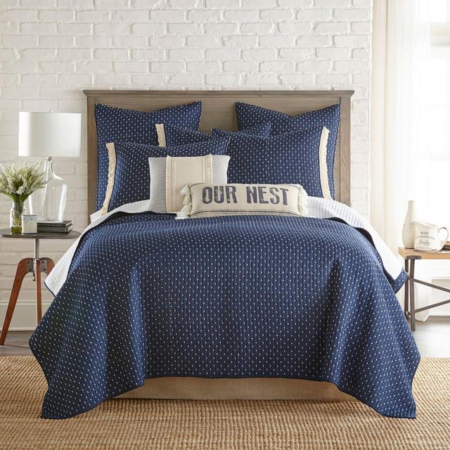 Bee & Willow™ Home Holden Reversible King Quilt in Navy