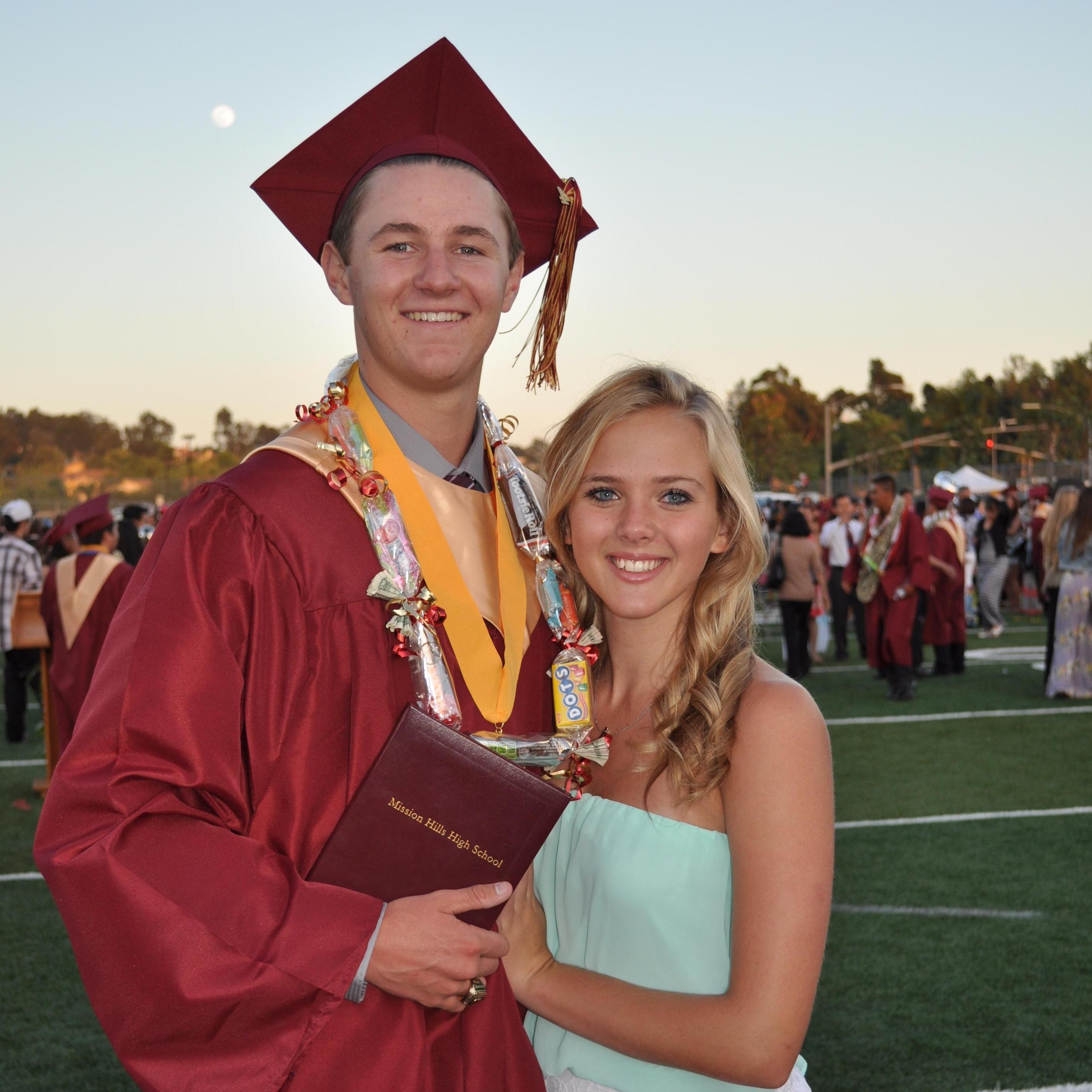 Jack's high school graduation in 2014.