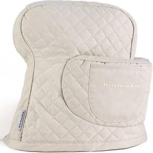 KITCHENAID Fitted Tilt-Head Stand Mixer Cover with Storage Pocket, Quilted 100% Cotton,14.4"x18"x10", Milkshake