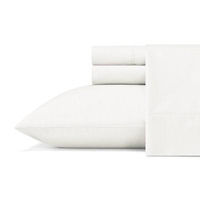 Queen Organic Cotton Solid Sheet Set White - ED by Ellen DeGeneres