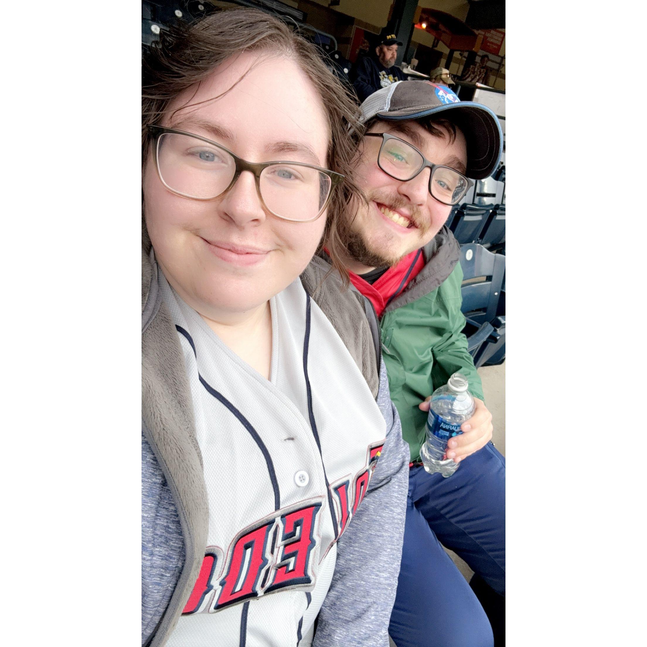Our 2nd Anniversary spent watching the Mudhens