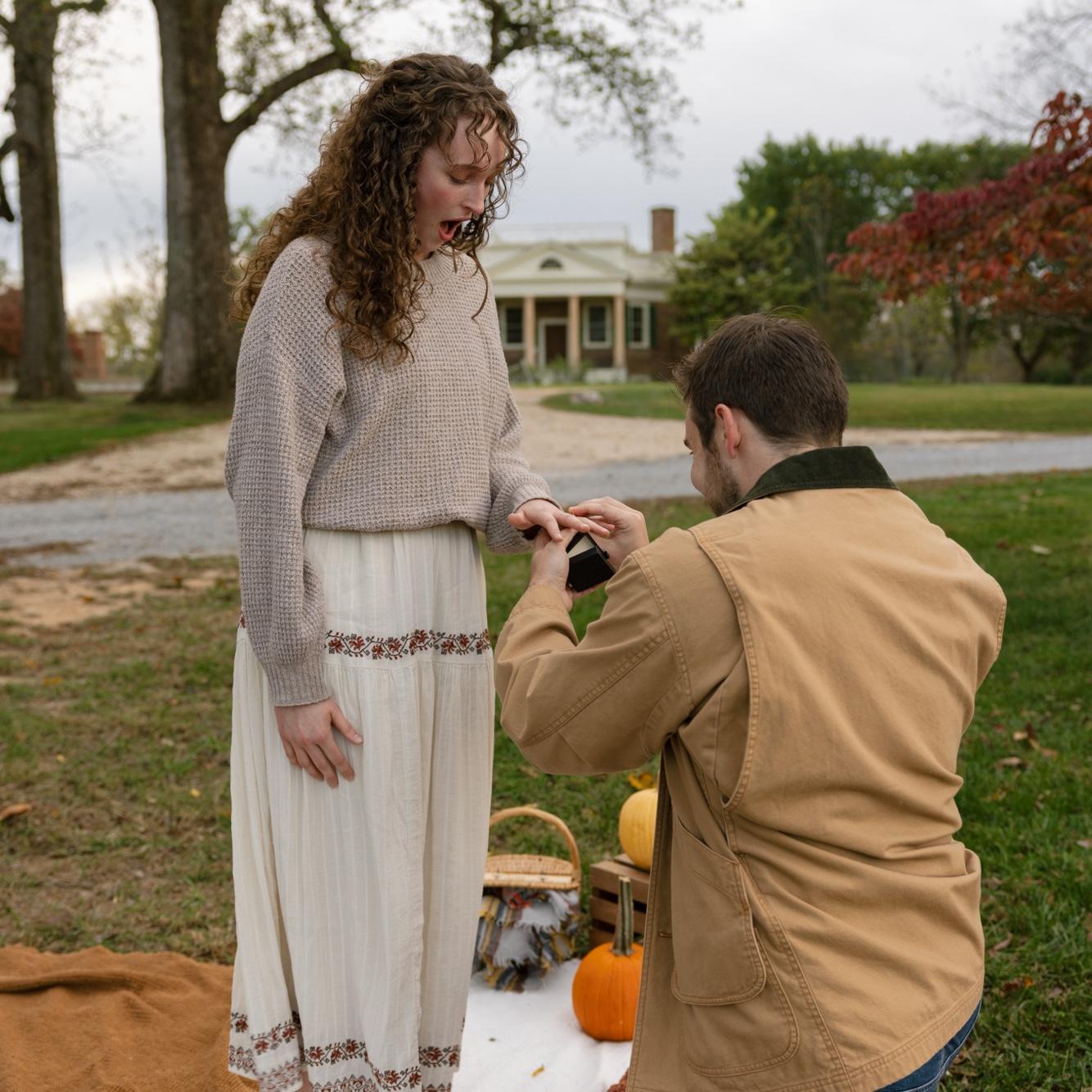 This was Sarah’s REAL response when he proposed.