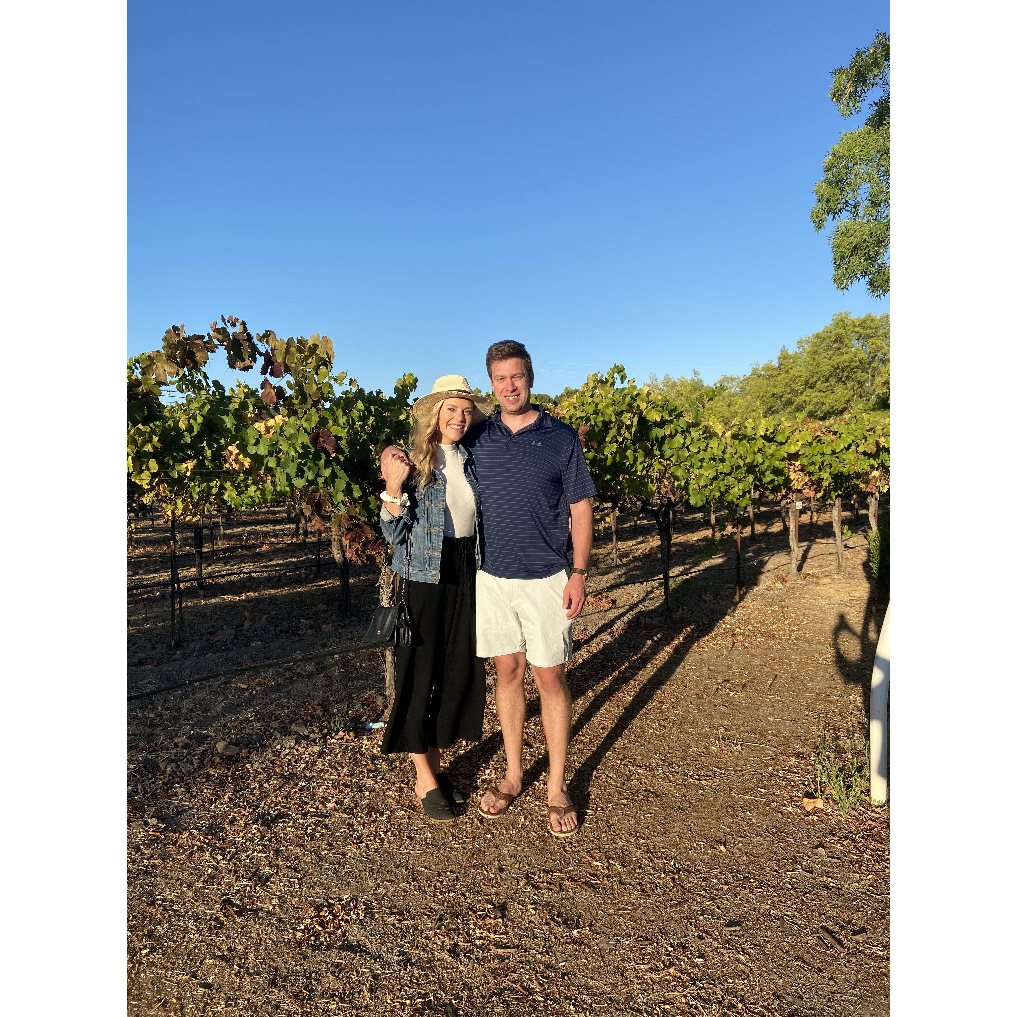 Wine tasting in CA