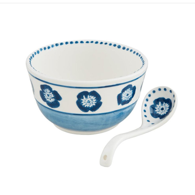 Block Print Salsa Bowl Set