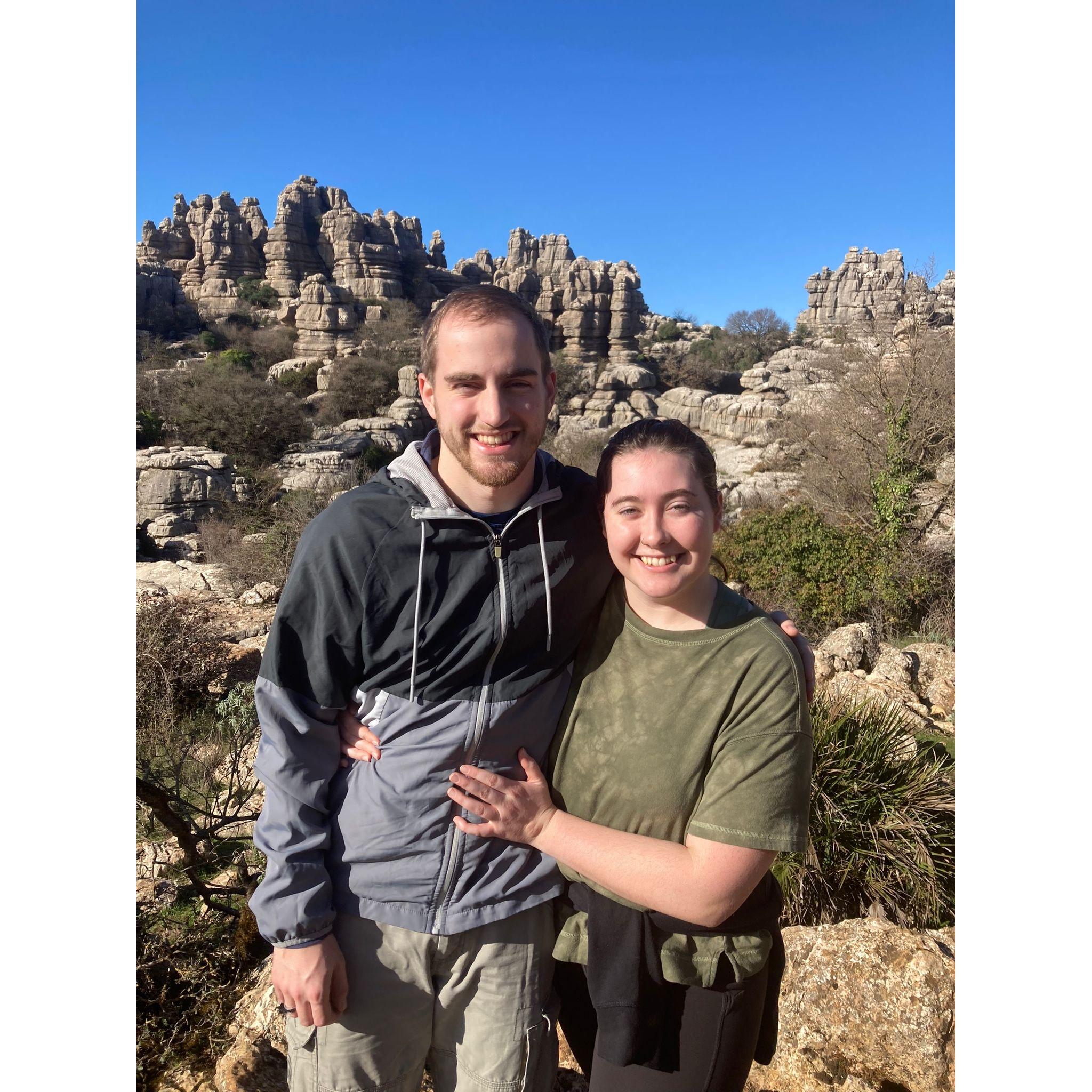 I visited his family for Christmas and joined their annual hike.
