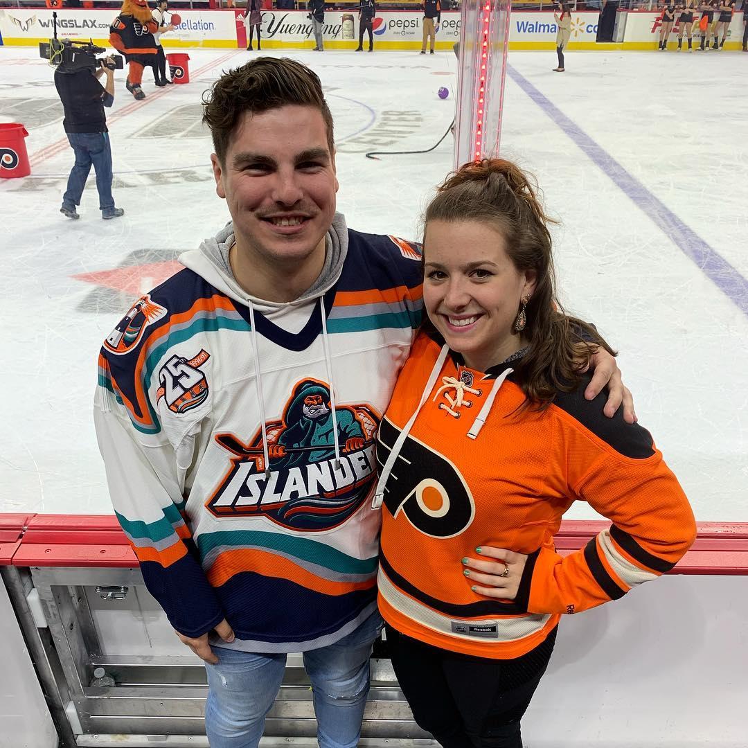 Our first of many sporting events together.
