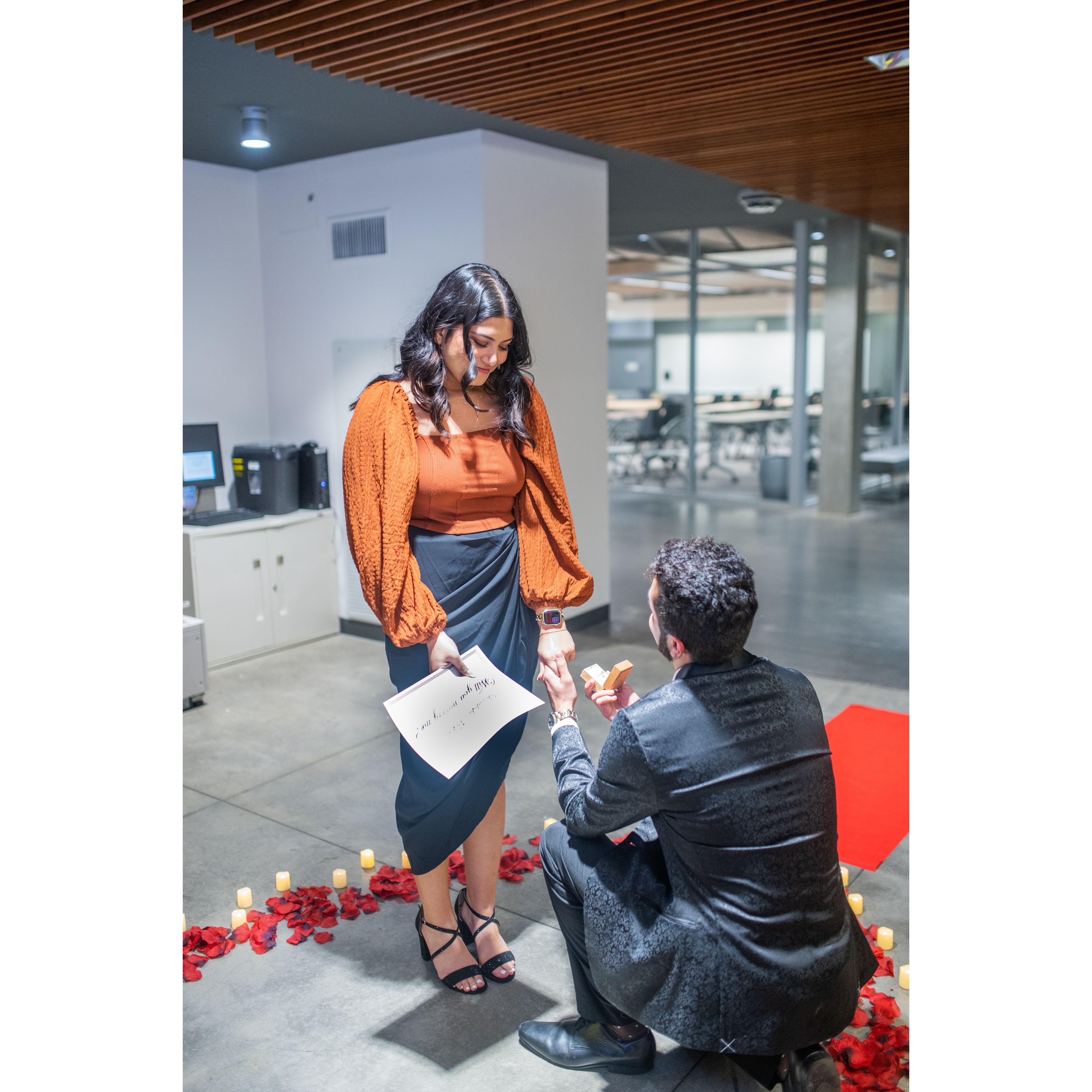 Proposal at GT Printer (where we first met)
March, 2022