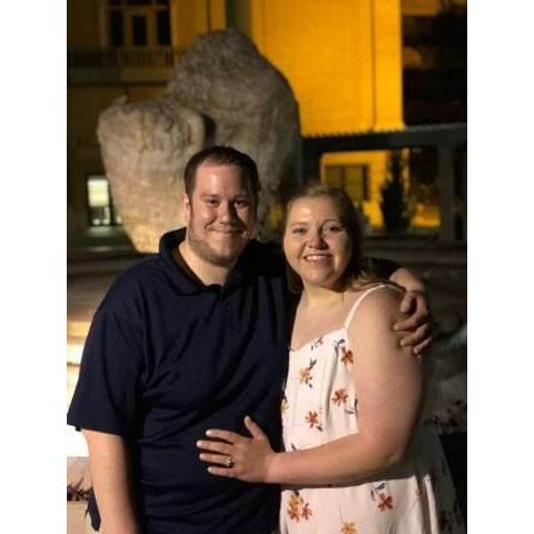 The day Travis proposed!