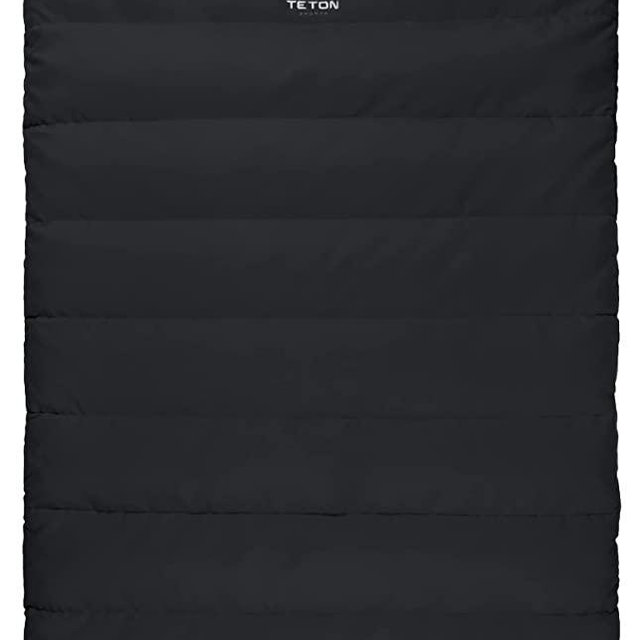 TETON Sports Bridger Canvas Mammoth 20˚F Degree Double Sleeping Bag - Queen-Sized Cold-Weather Sleeping Bag with Full-Length Zippers - Double-Layer 2-Person Camping Accessory for Car & Tent Campers