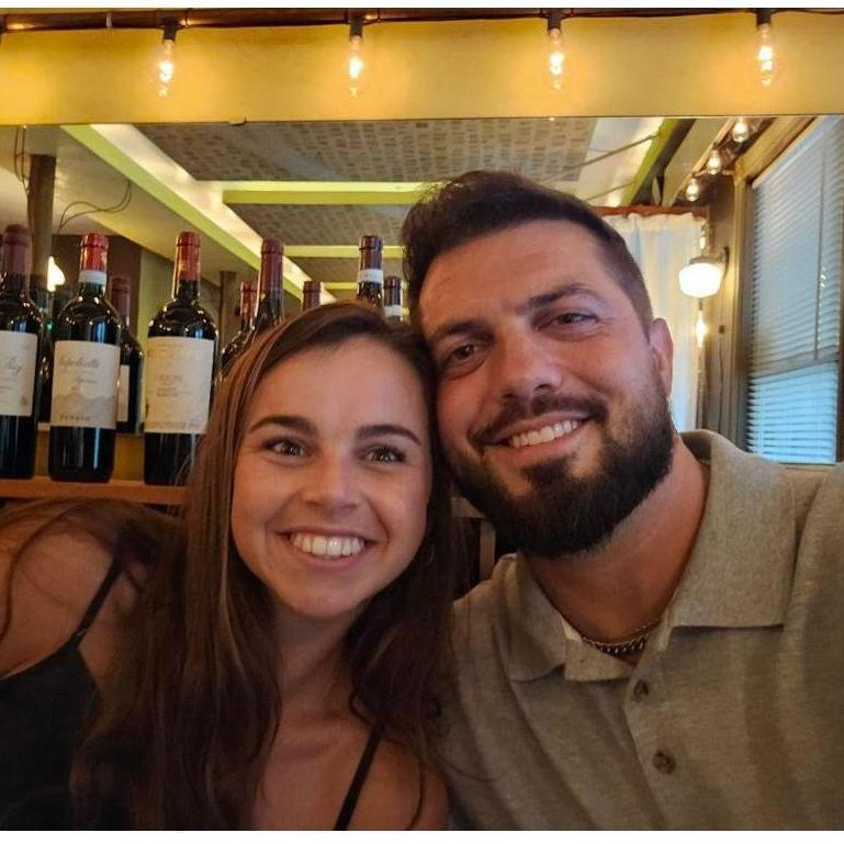 Our first date at Basi Italia. After being friends for 2 years, Tim called and told Emma to "put on a dress and heals I have a reservation for us." The rest is history!