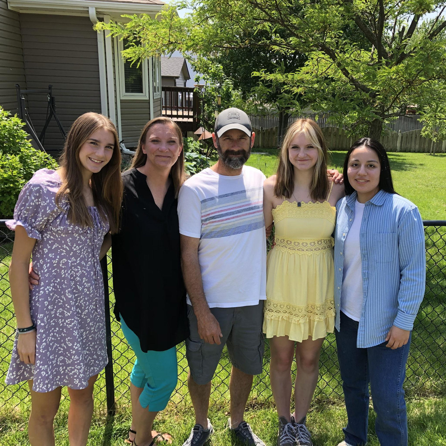 Elena's graduation party with Eggett family.