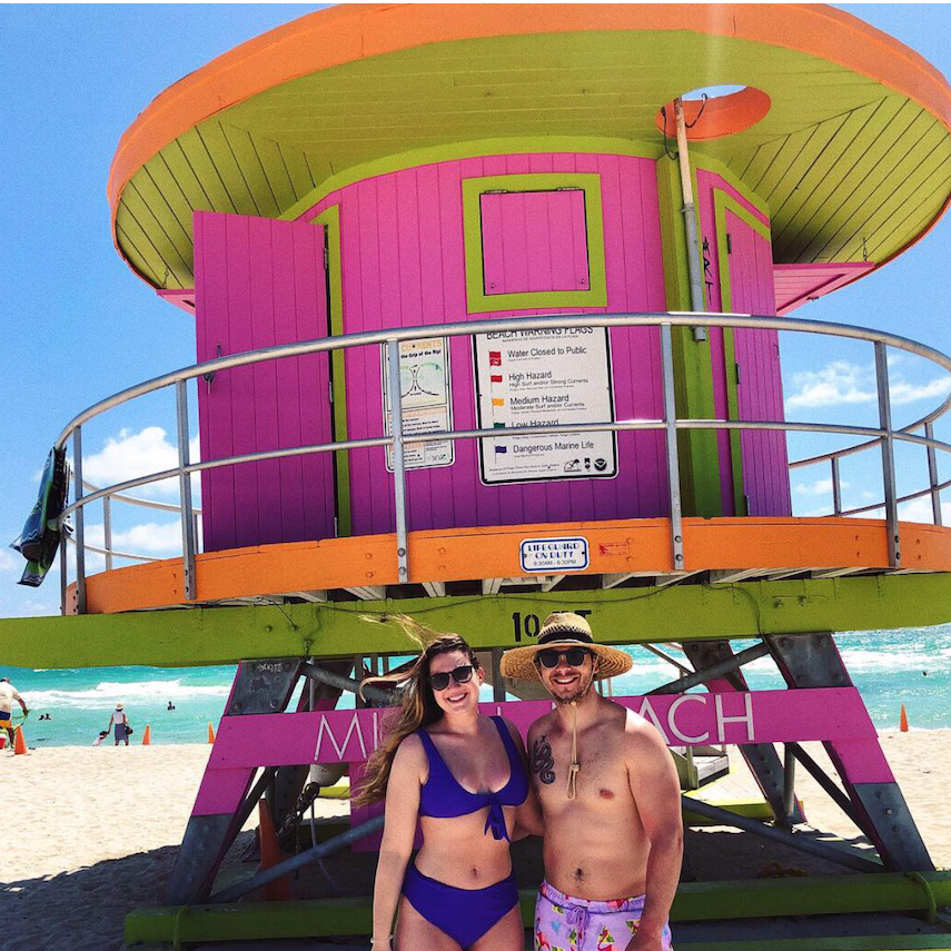 April 2019- Road Trip!!! Samantha and Michael spontaneously drove 800 miles to Miami for a long weekend getaway!