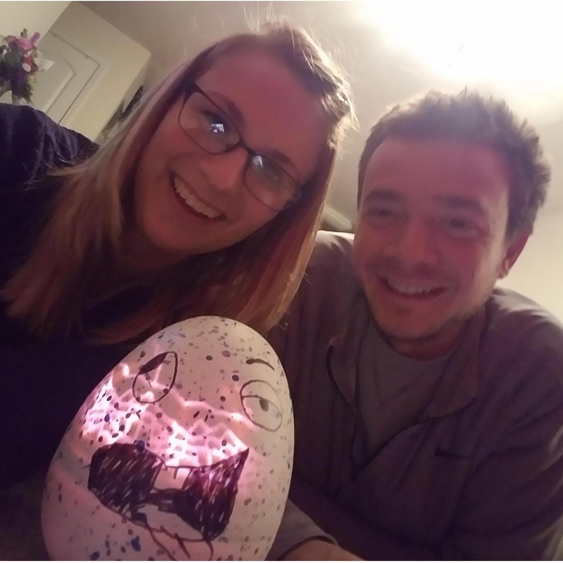 We were curious about Hatchimals, so we got one. Meet our daughter, Bailey...not yet hatched.
