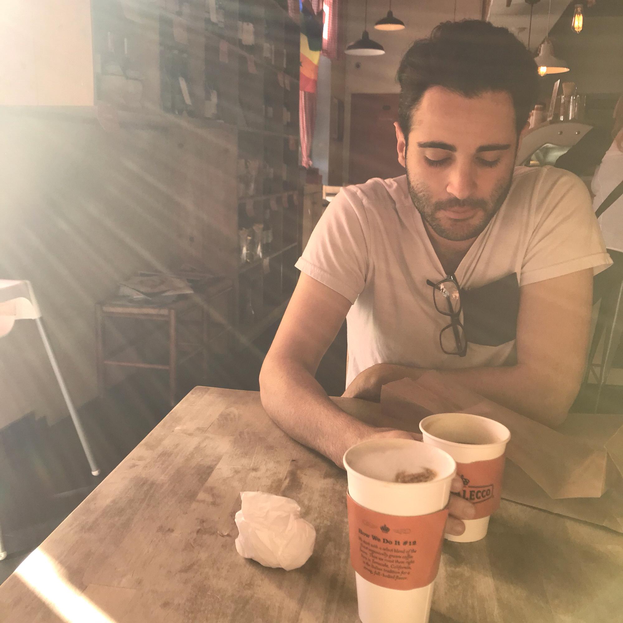 Some of life's precious moments. When we lived in Hillcrest we had so many delicious coffee shops at walking distance.