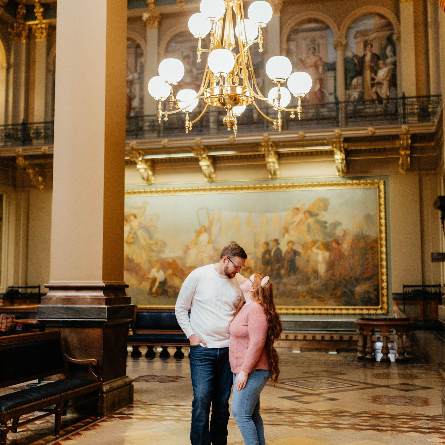 Our Engagement Photos at the Iowa State Capitol! -Courtesy of Peridot & Lace ❤️