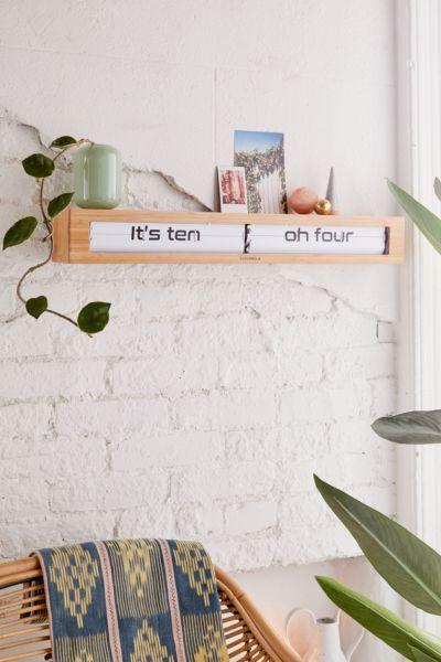 Cloudnola Textime Bamboo Wall Clock