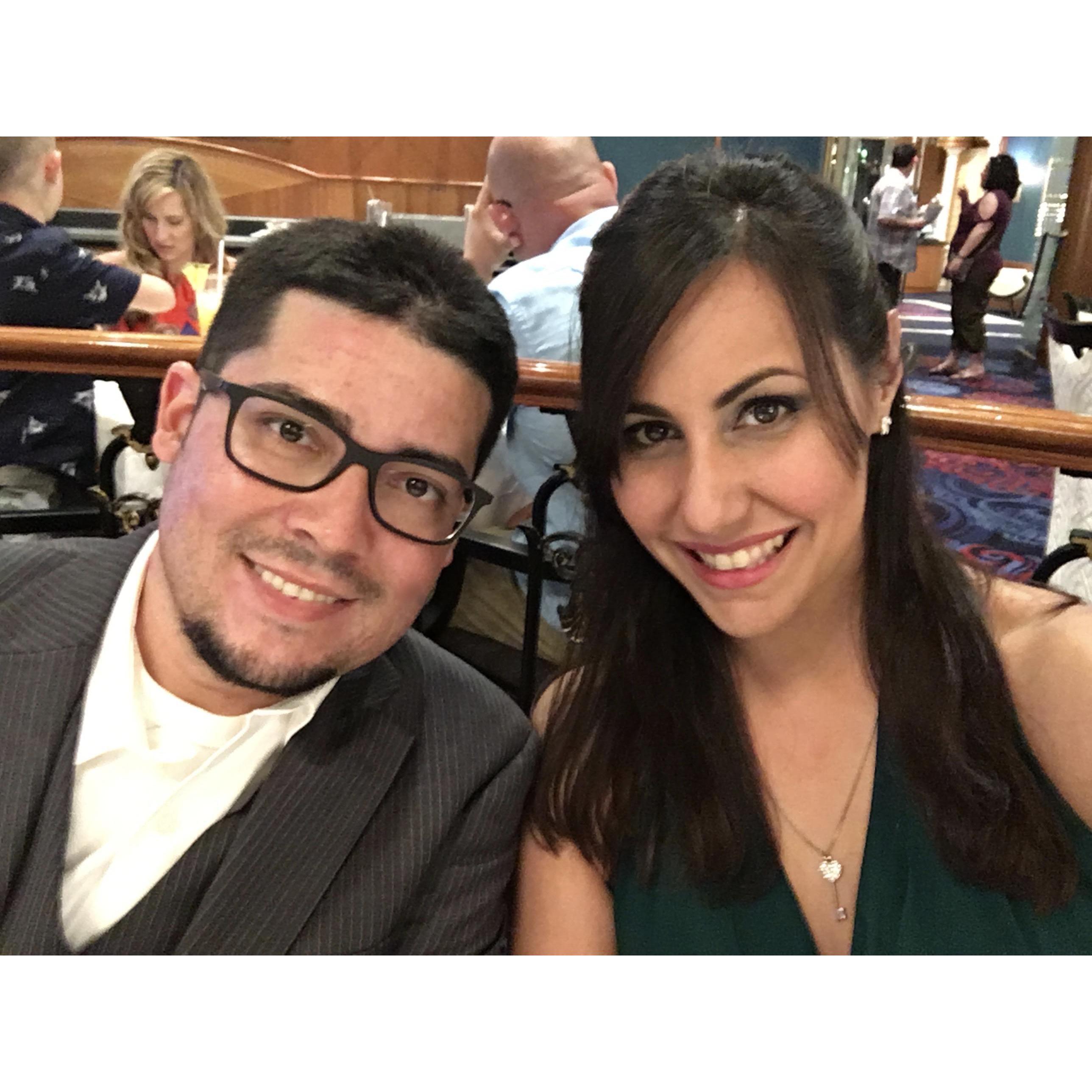 En nuestra primera aventura juntos...crucero por el caribe 2017