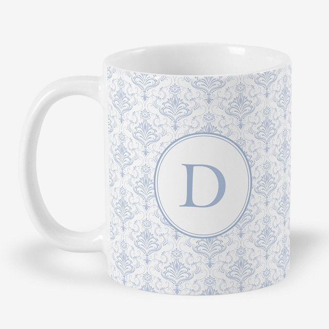 Personalization Mall Blush & BloomPersonalized 11oz Ceramic Mug, D