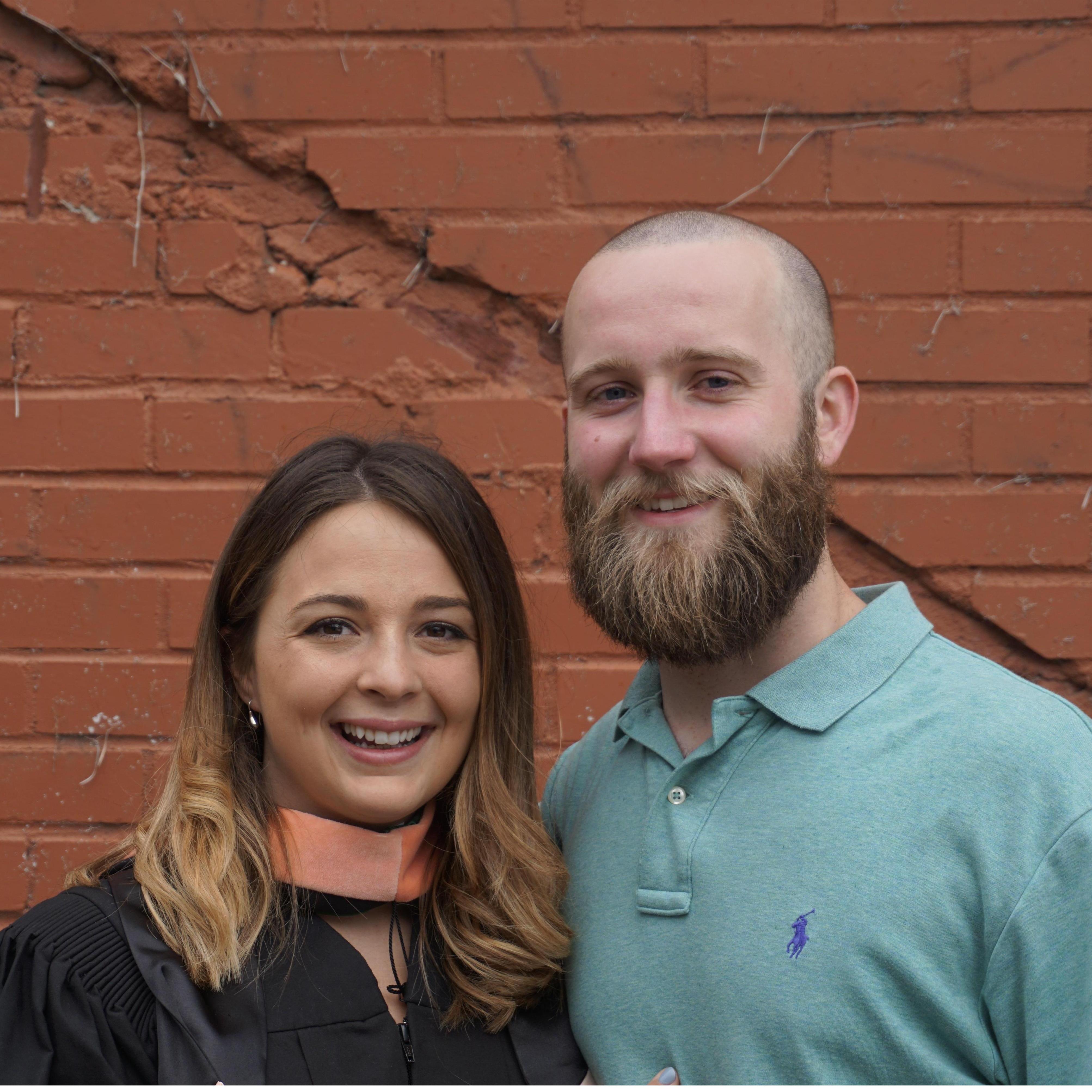 My #1 supporter with me at my masters graduation
