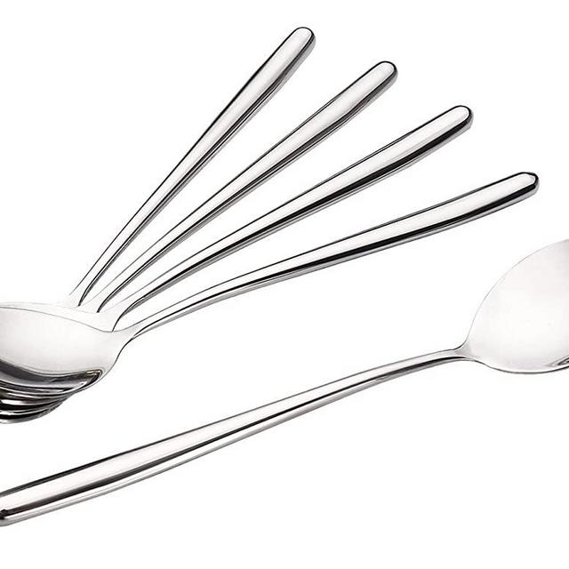 Long Spoons Tablespoon Stainless Steel Long Handle Spoons Pack of 5