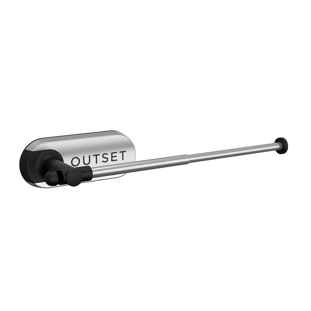 Outset Magnetic Grill Paper Towel Holder with Trash Bag Hook