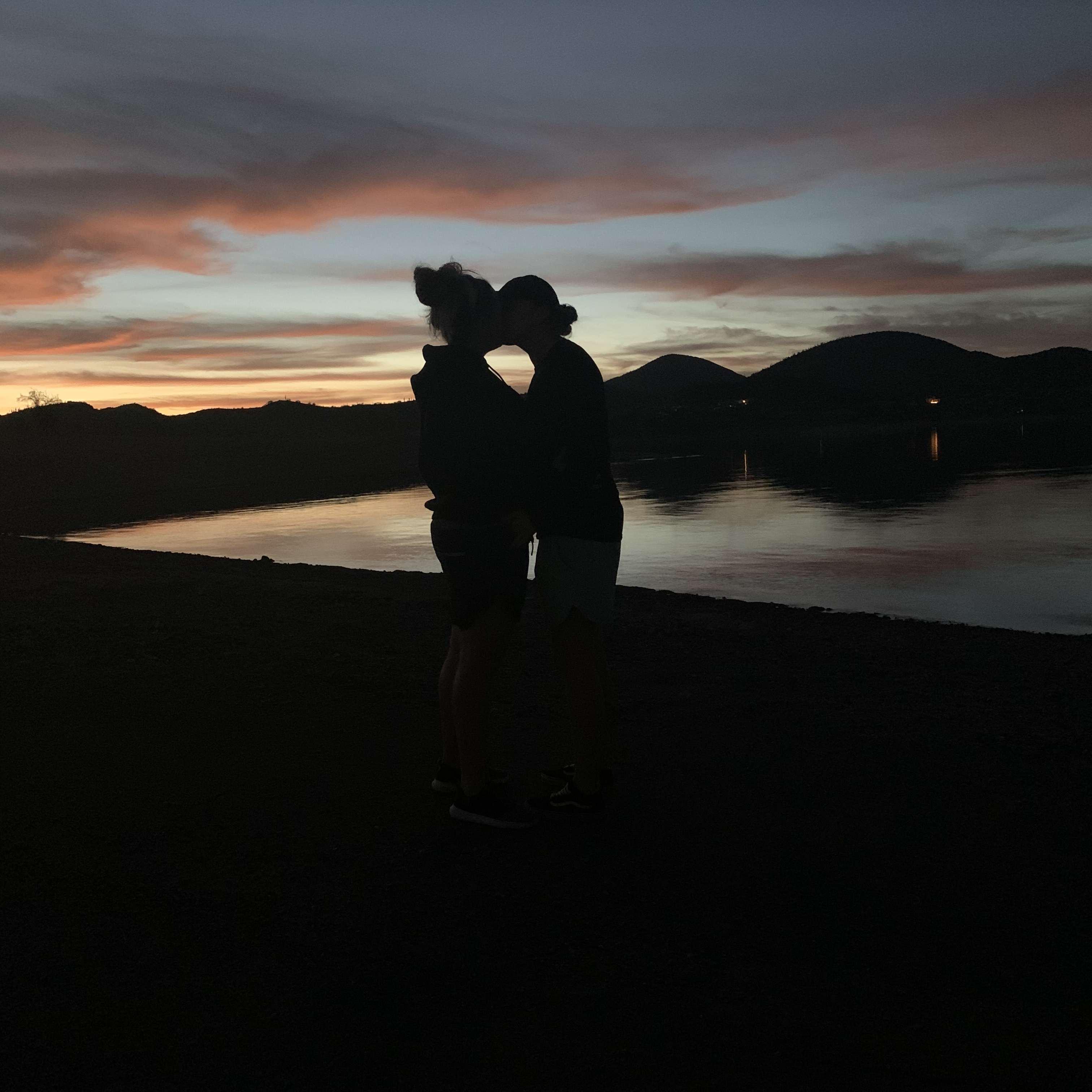 Sunset at Lake Pleasant 
February 2021
