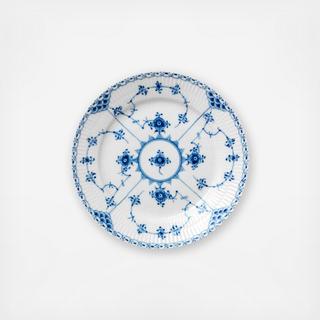 Blue Fluted Half Lace Dessert Plate