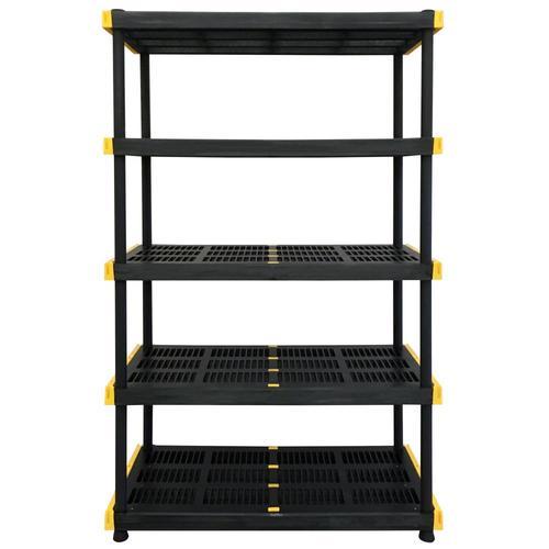 COMMANDER 20-in D x 48-in W x 72-in H 5-Tier Plastic Freestanding Shelving Unit