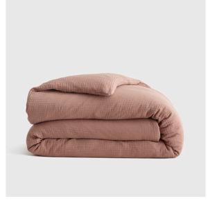 Organic Airy Gauze Duvet Cover - Twin, Clay