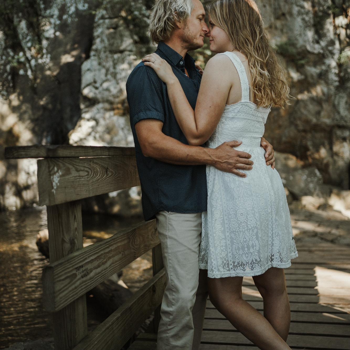 Our engagement photos taken by our friend Xavier Hazen at Glenn Falls, Tennessee.
