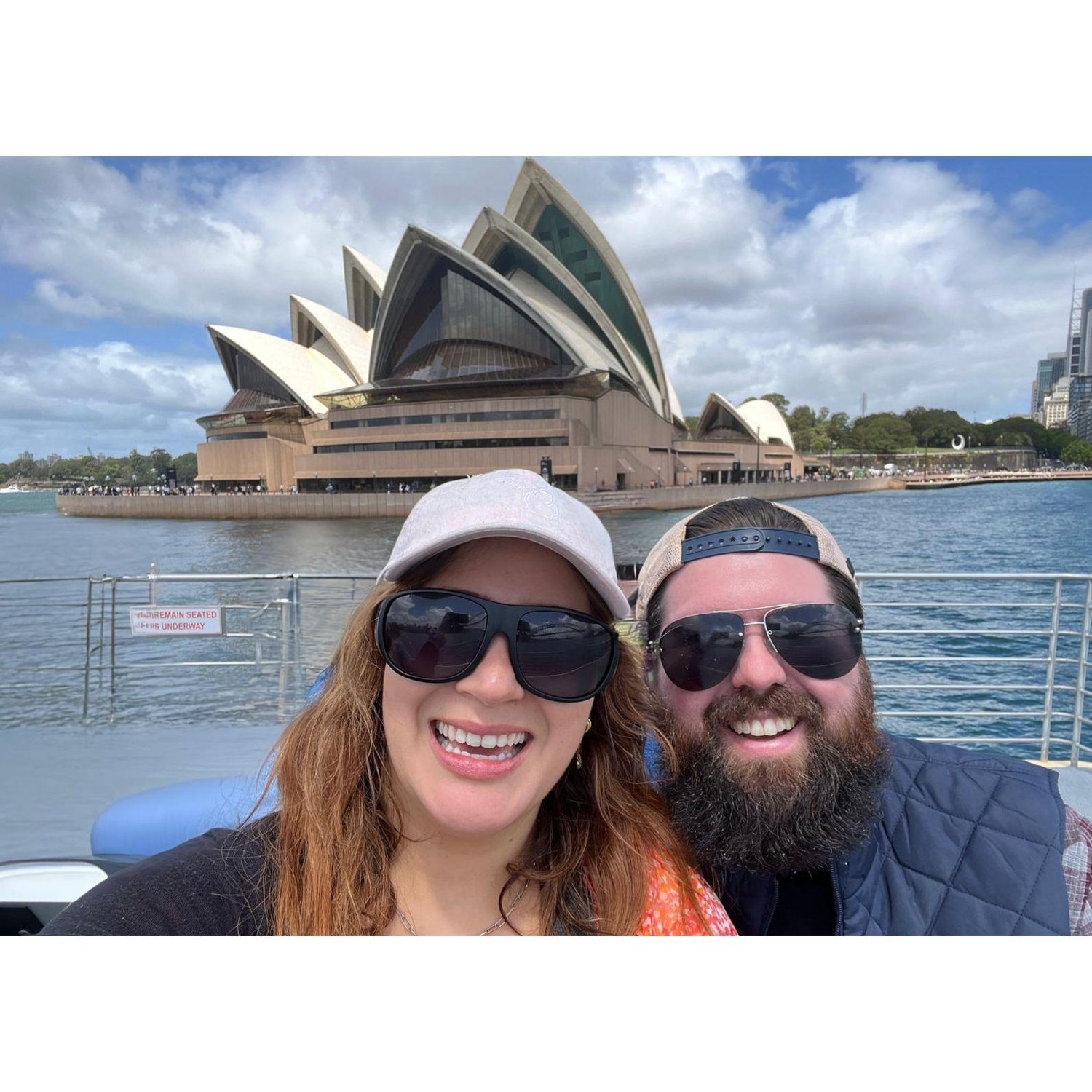 In front of the Sydney Opera House