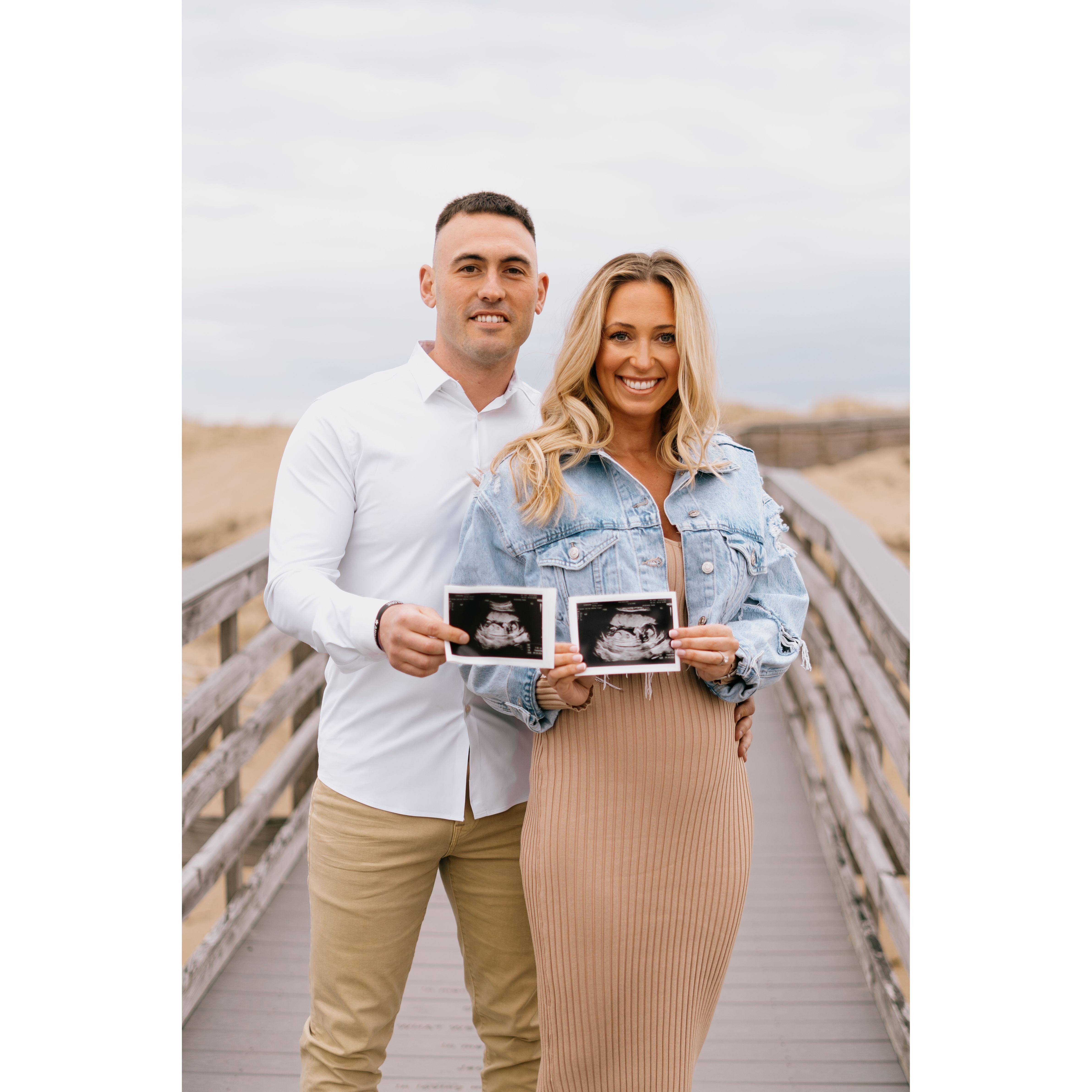 Engagement/twins announcement pictures done by our talented friend, Jaclyn Rees!