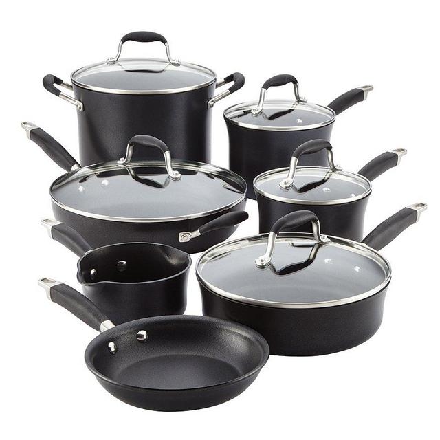 Anolon® Advanced Onyx Hard-Anodized Nonstick 12-Piece Cookware Set