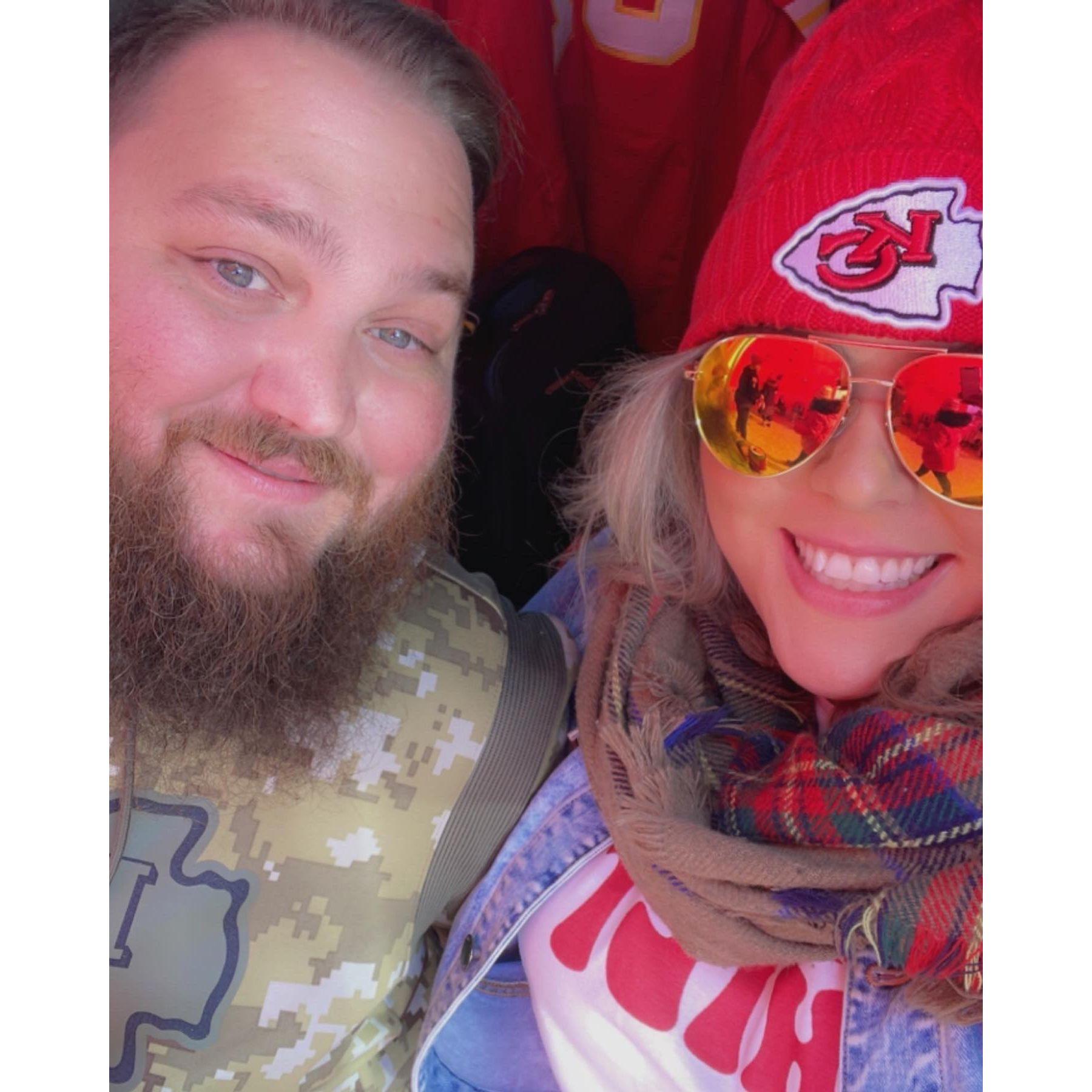 Our first Chiefs game together!