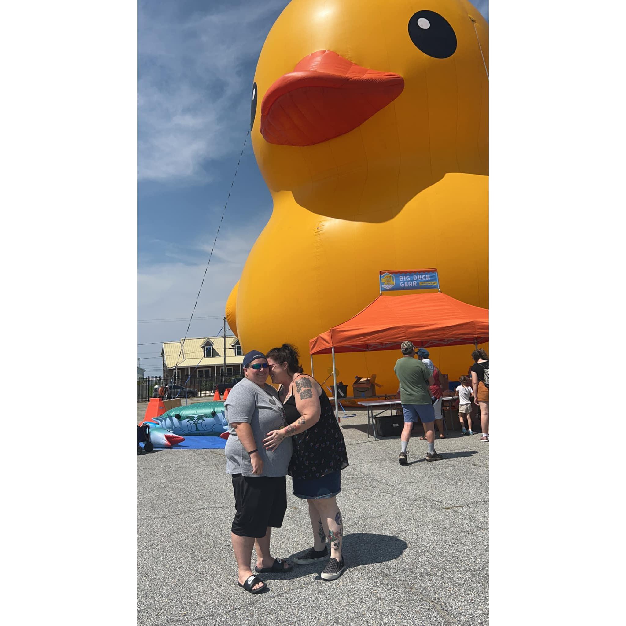 Seeing the worlds largest rubber duck in Crisfield, MD.