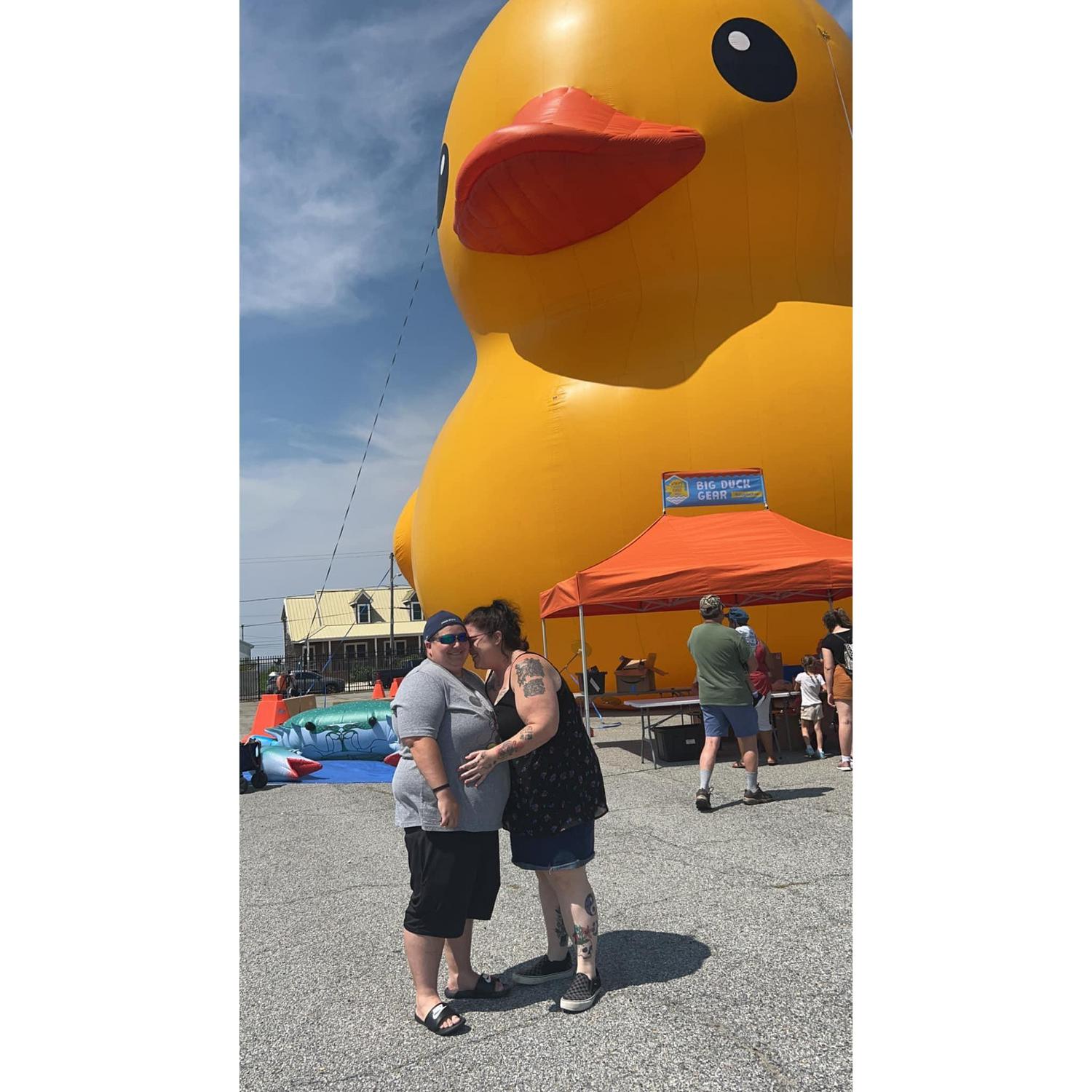 Seeing the worlds largest rubber duck in Crisfield, MD.