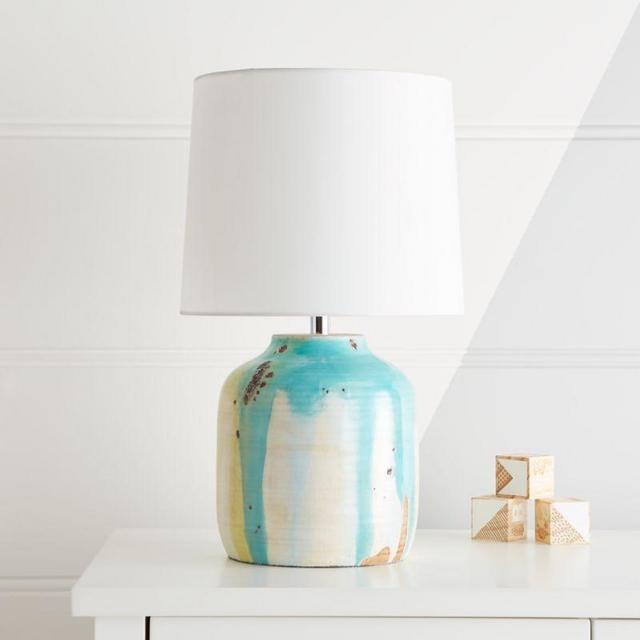 Terra Cotta Drip Glaze Table Lamp