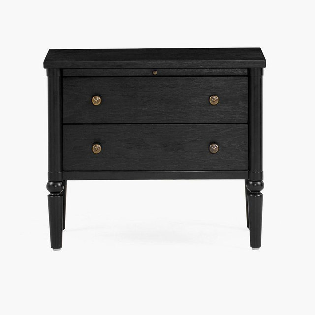 Chris Loves Julia Nightstand, Onyx Wood
