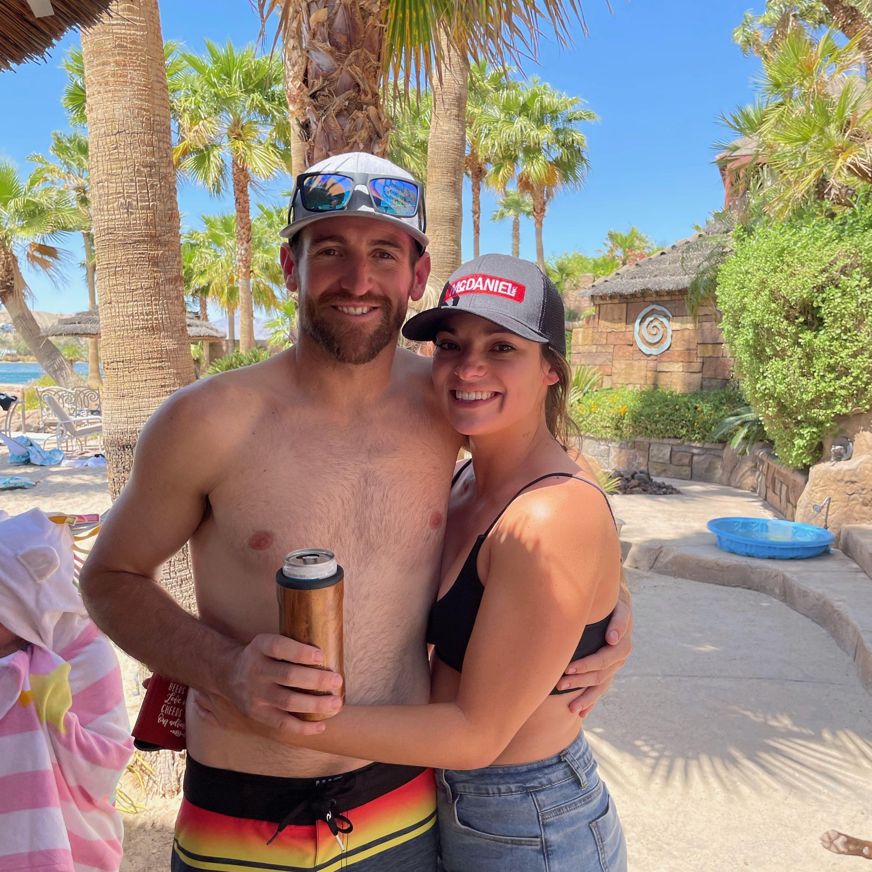 Our 1st photo as a couple & first trip together
