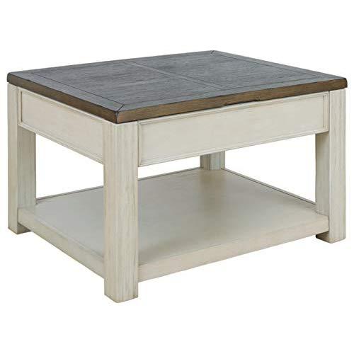 Signature Design by Ashley - Bolanburg Lift Top Cocktail Table, Brown/White