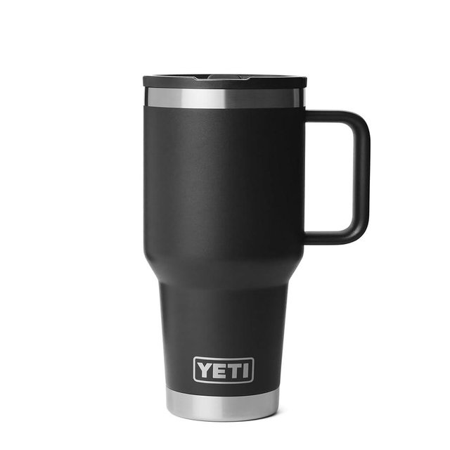 YETI Rambler 30 oz Travel Mug with Flip Straw Lid – Stainless Steel, Vacuum Insulated, Leakproof, Cup Holder Friendly