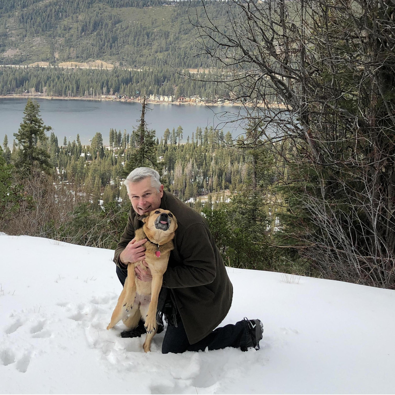 Donner Lake with Xena - 2018