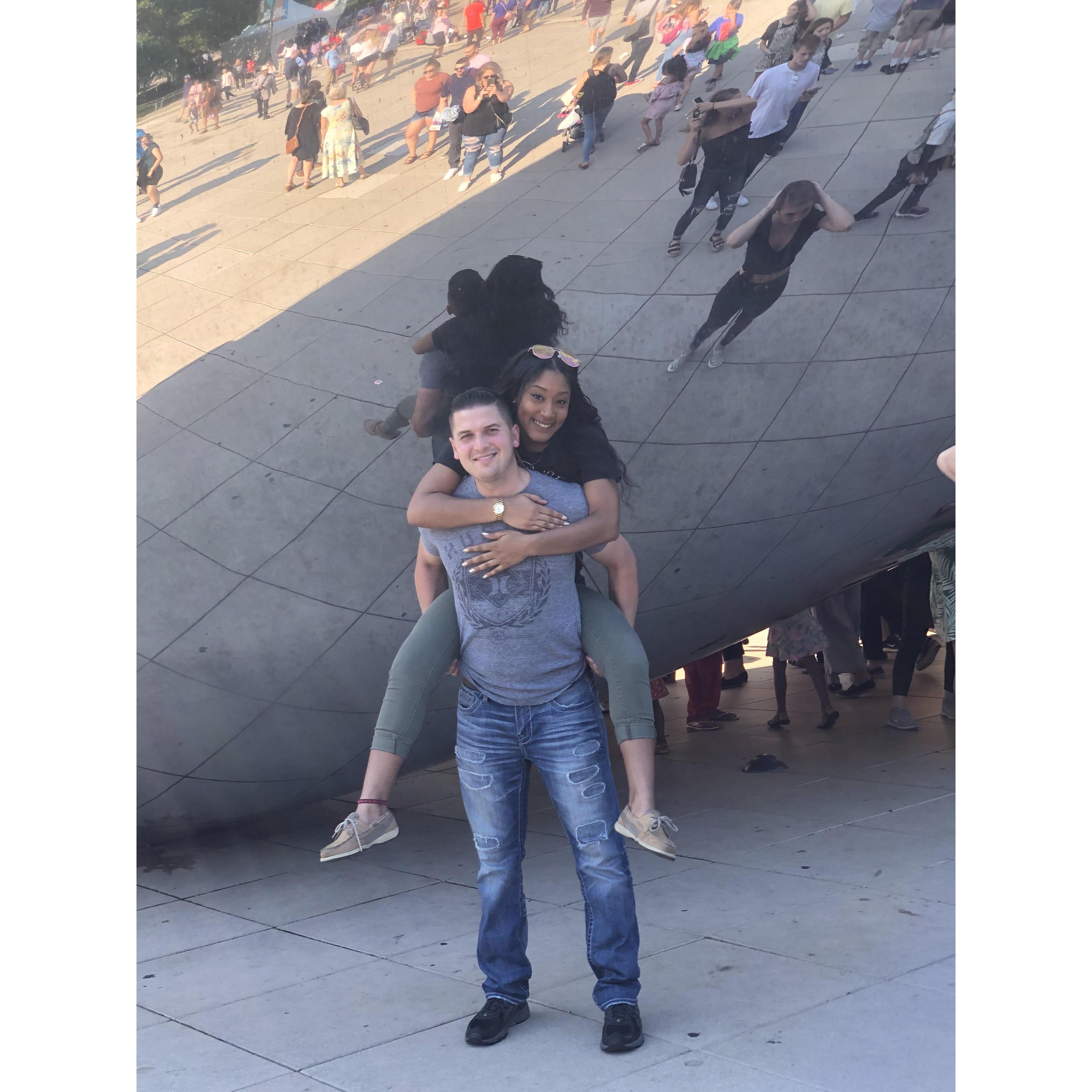 I surprised Bronson on his birthday to a trip to Chicago!