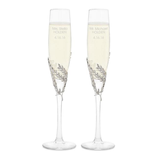 Athena Pave Wedding Flutes
