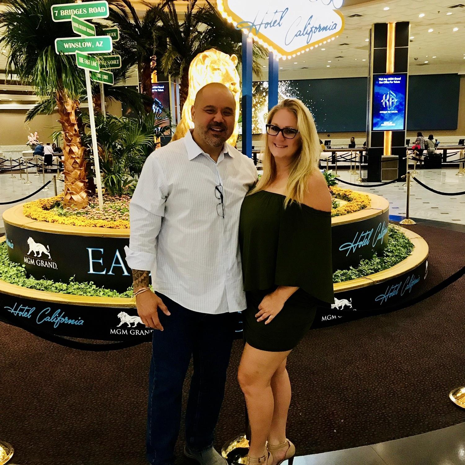 Our first concert, Eagles 
Location: Las Vegas