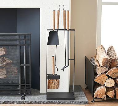 Pottery Barn Easton Fireplace Iron Tool Set