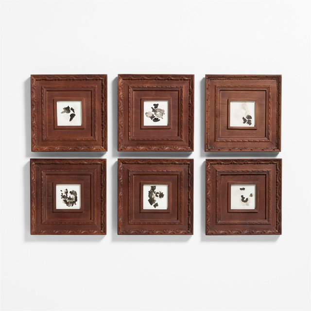 Edinburgh Walnut Wall Frame, Set of 6