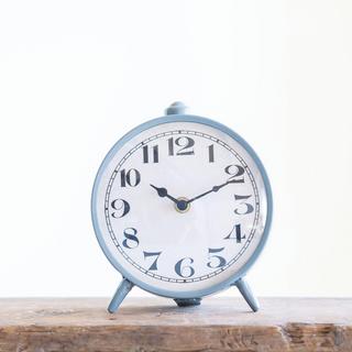 Round Metal Mantel Clock