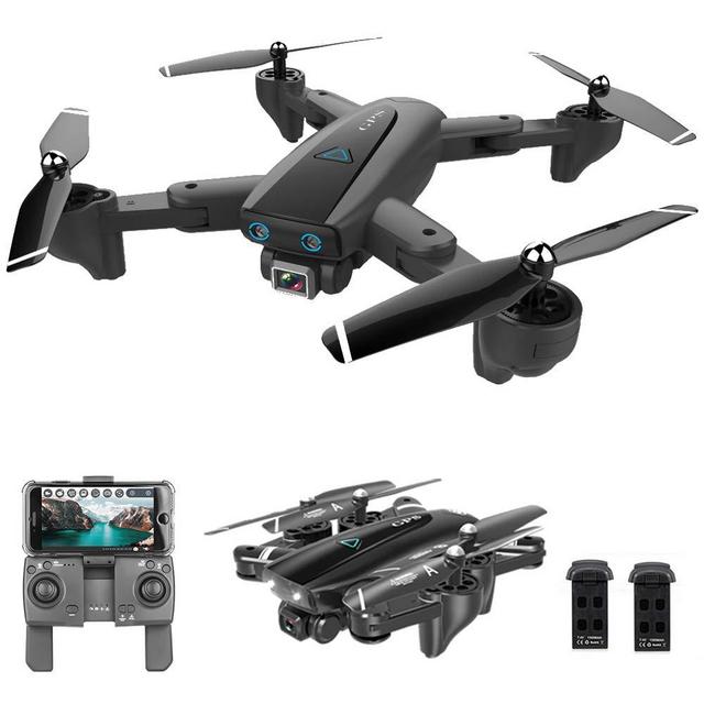 GoolRC CSJ S167 GPS Drone, 5G WiFi FPV RC Drone with Camera 4K HD Gesture Photos Video, Auto Return Home, Altitude Hold, Follow Me RC Quadcopter for Adults with 2 Batteries