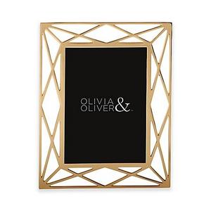 Olivia & Oliver Mila 5-Inch x 7-Inch Picture Frame in Gold